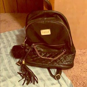 Bebe medium size leather backpack
